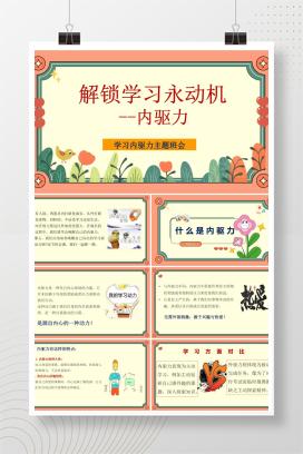 中小学通用学习内驱力主题班会《解锁学习永动机-内驱力》PPT课件（含发言稿）