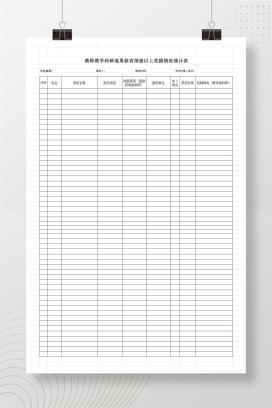 教师教学、科研成果获省部级以上奖励情况统计表