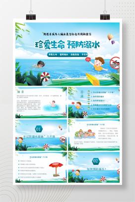 中小学暑假安全教育预防溺水主题班会《珍爱生命，预防溺水》PPT课件