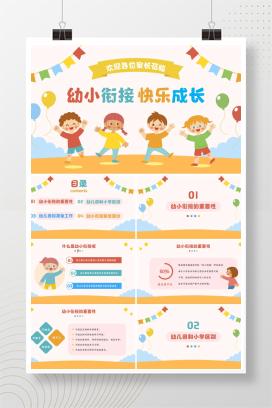 幼儿园幼小衔接家长会《幼小衔接，快乐成长》PPT课件