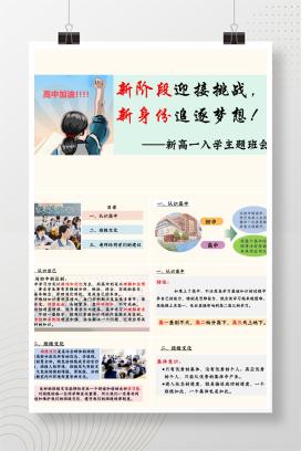 2025年秋季高一新生新高一开学第一课开学主题班会《新阶段迎接挑战，新身份追逐梦想》PPT课件