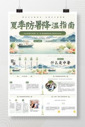 小学夏季防暑暑假安全培训主题班会《夏季防暑降温指南》PPT课件