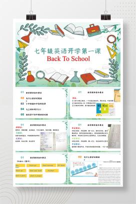 2025年秋季初一七年级人教版英语开学第一课《back to school》PPT课件