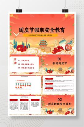 2025年中小学通用国庆节假期安全教育PPT课件